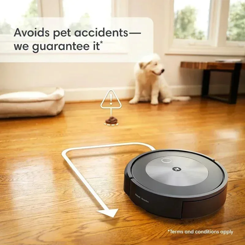 TGBFiRobot Roomba Combo j5 Robot - مكنسة كهربائية 2 في 1 مع تنظيف اختياري، تعريف وتجنب العوائق مثل نفايات الحيوانات الأليفة والحبال، علي