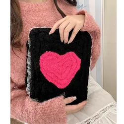 Cute Black Heart Table Case For Ipad Air11 13 2024  Pro 11 13  12.9 M4 Air4 Air5 10.9 10.5 10.2 9.7 Protective Cover