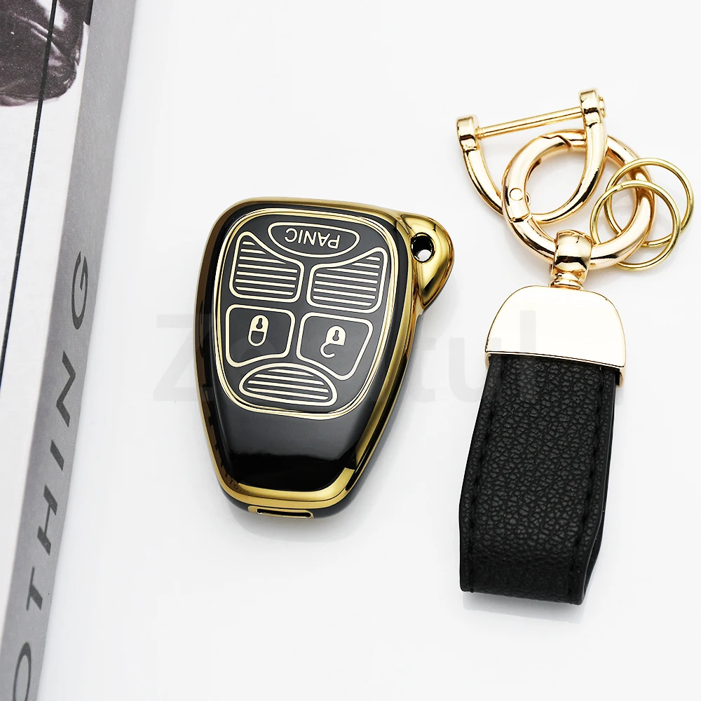 Car Key Case Cover for Jeep Chrysler 300C Avenger Sebring Chrysler 200 Aspen Dodge Charger Commander Grand Cherokee Liberty