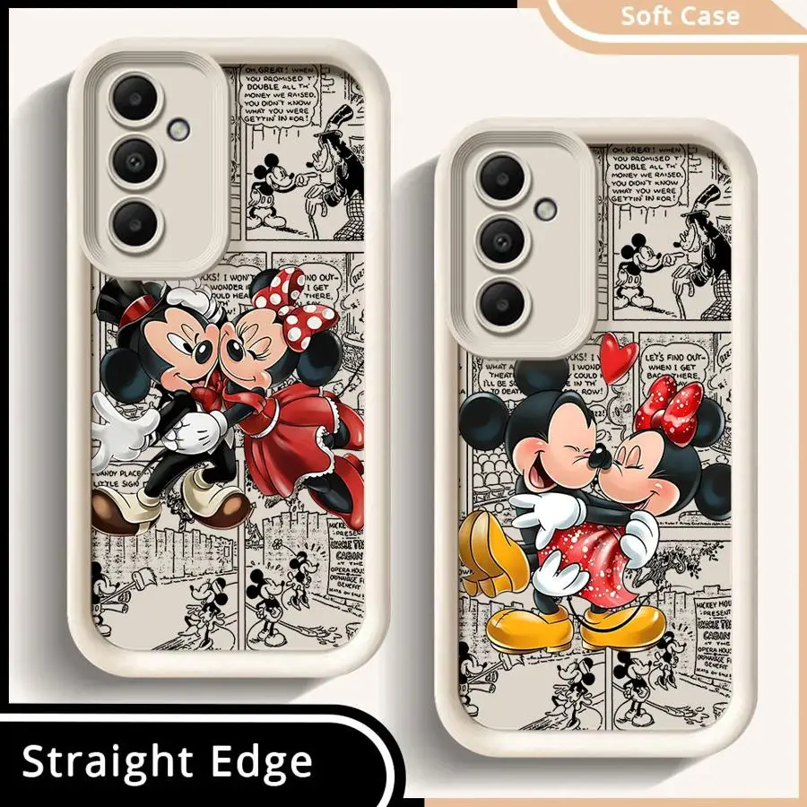 Disney Mickey Minnie Mouse Phone Case for Galaxy A12 A13 A14 4G 5G A13 A22 5G A23 4G 5G A24 4G A32 4G 5G A33 5G A34 5G Matte