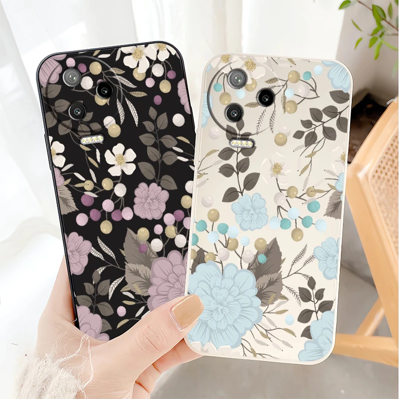 حافظة هاتف من السيليكون غير اللامع لهاتف انفينيكس سمارت 8 HD 10 Plus غطاء لوحة على شكل زهرة لهاتف انفينيكس سمارت 9 8 برو كابا ناعمة