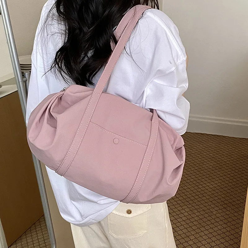 Vintage Women's Tote Bags New Korean Version Large Capacity Simple Commuting Bag Fashionable and Versatile Single Shoulder Bag