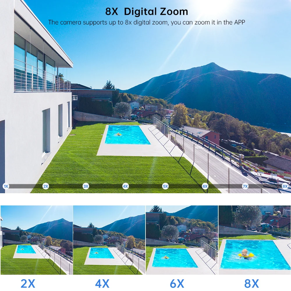 Imagem -02 - Câmeras Vigilância Wifi 12mp com Lente Dupla Zoom de 8x de 4k Ptz Rastreamento Humano Áudio de ia Câmera de Segurança Icsee