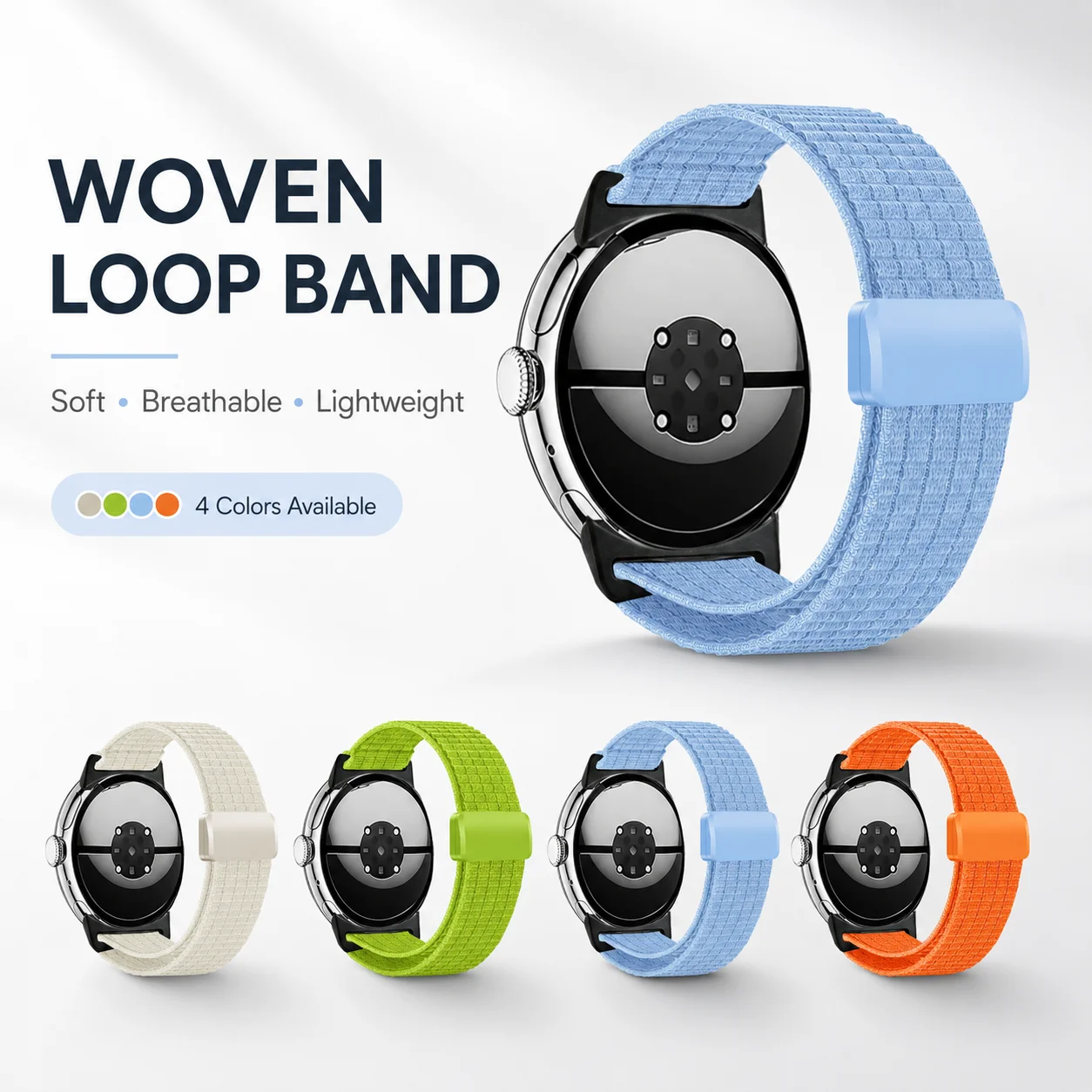 Elastic Nylon Strap For Google Pixel Watch 4 3 45mm Accessory Replacemen Wristband Bracelet For Google Pixel Watch 1/2/3/4 41mm