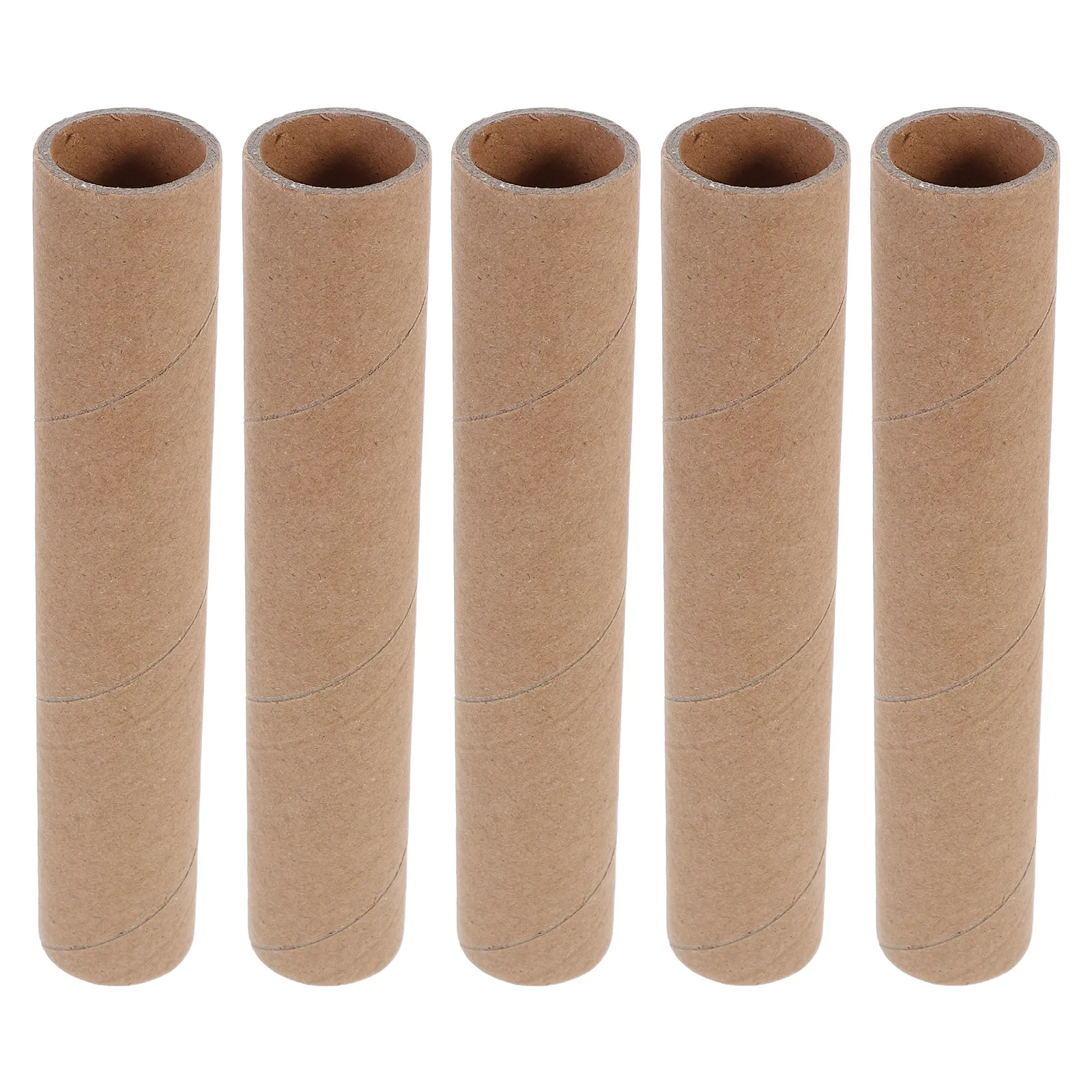 

5pcs Cardboard Cylinder Posters Container Round Portable Tube Brown Round Tubes For Shipping Packing Art Prints Maps Blueprints