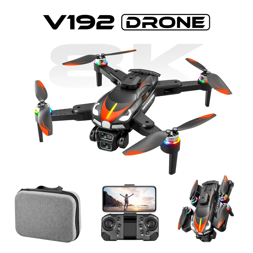 

V192 New2024 Drone HD Camera Aerial Professional Photography Gift Foldable Mini RC Omnidirectional Obstacle Avoidance Toys