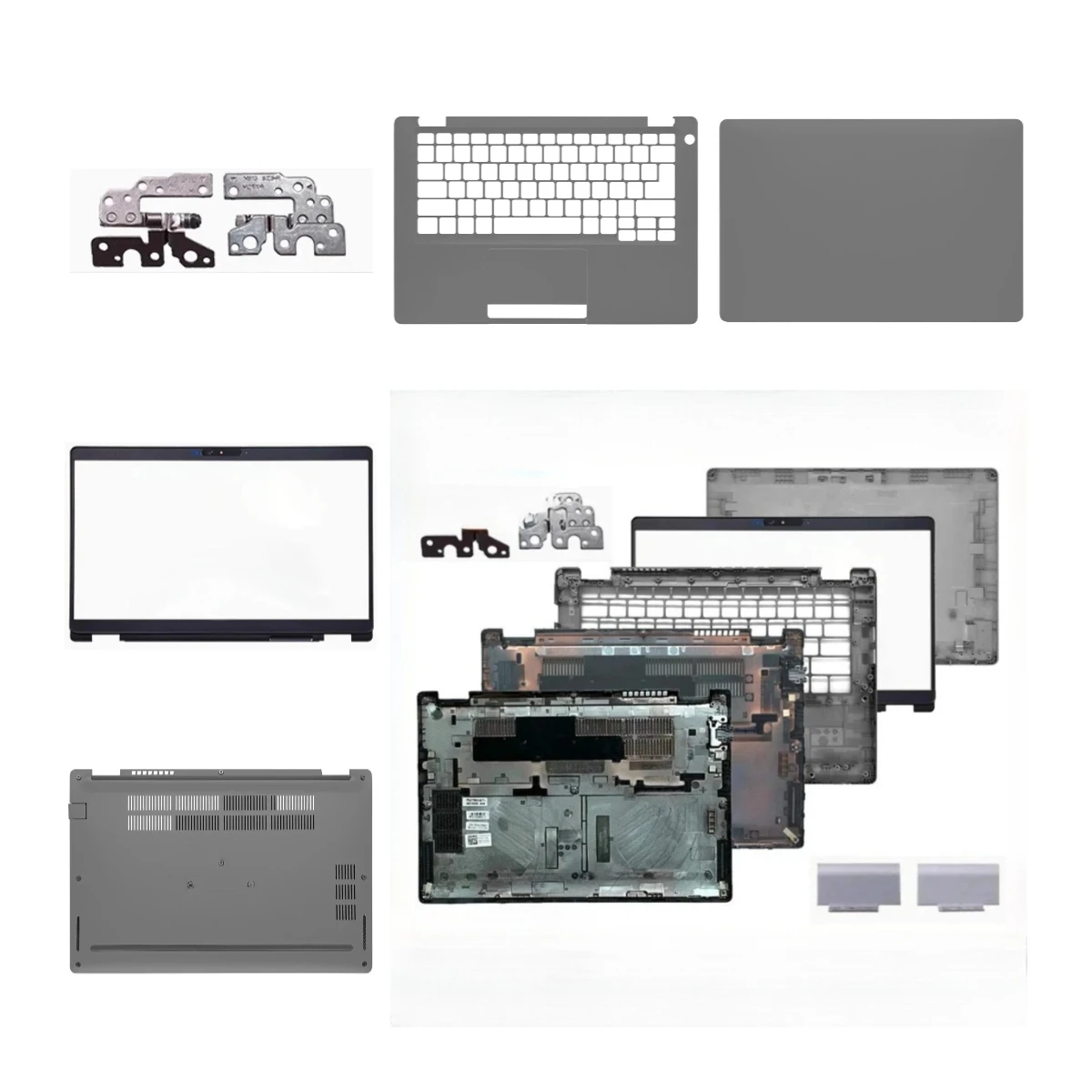 Compatible with Latitude 5310 E5310 laptop series, LCD screen top cover, screen bezel, palm rest, bottom case, hinge cover,hinge