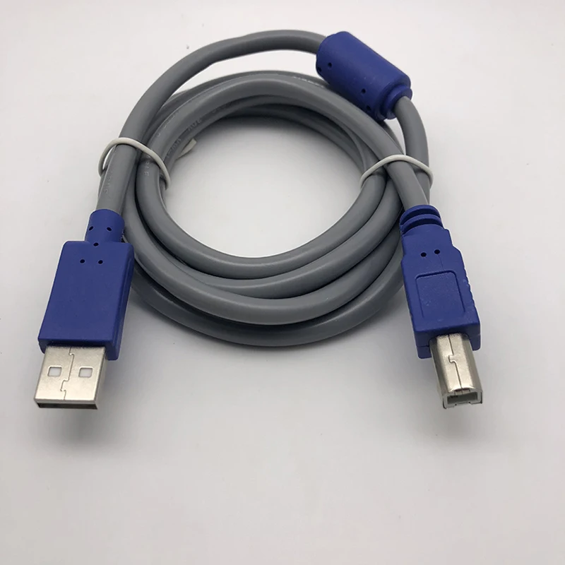 USB 2.0 Printer Cable, A-Male to B-Male Cord USB A to B Cable High Speed Scanner Cord 1.5 Meters, Printer Cable, Gray Line