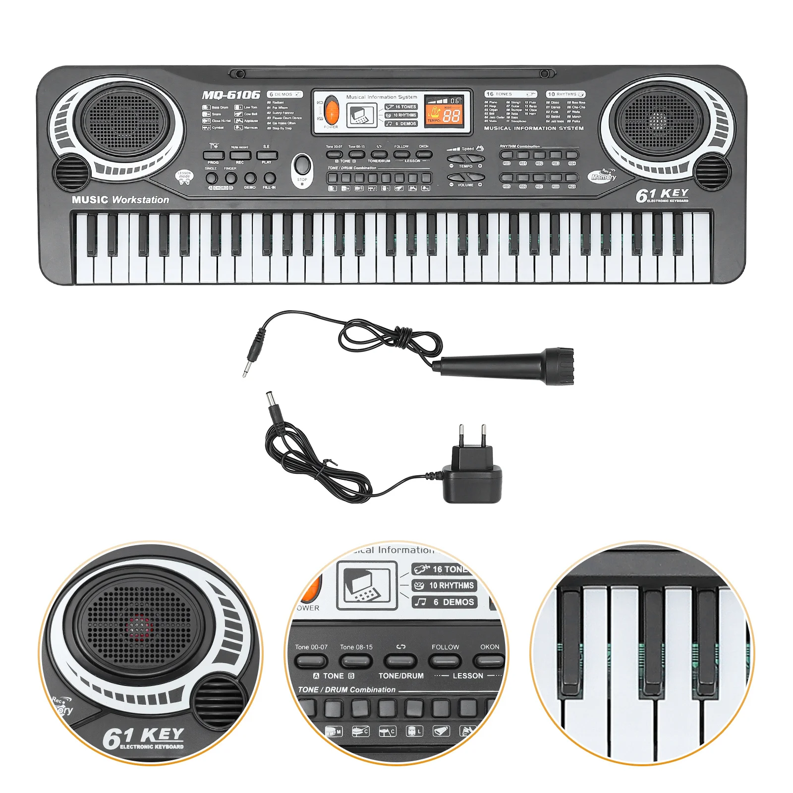 Children's Electronic Organ Keyboard for Kids Toy Musical Instrument Piano Learning Beginner Abs Plaything Toys