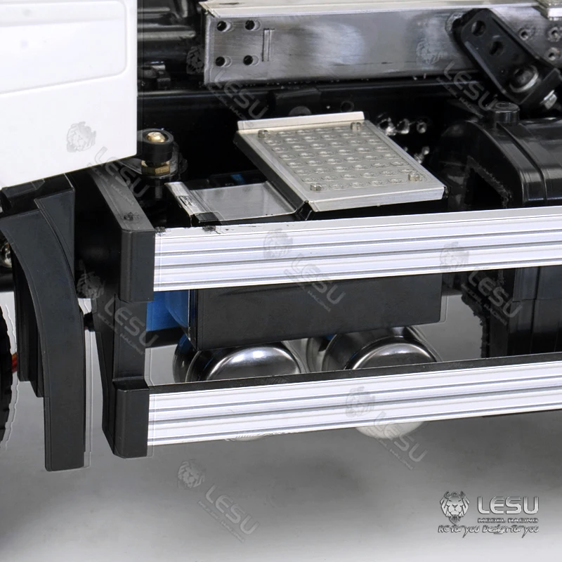 LESU RC Scatola batteria Urea Serbatoio di scarico Set 1/14 FH16 Camion trattore fai da te