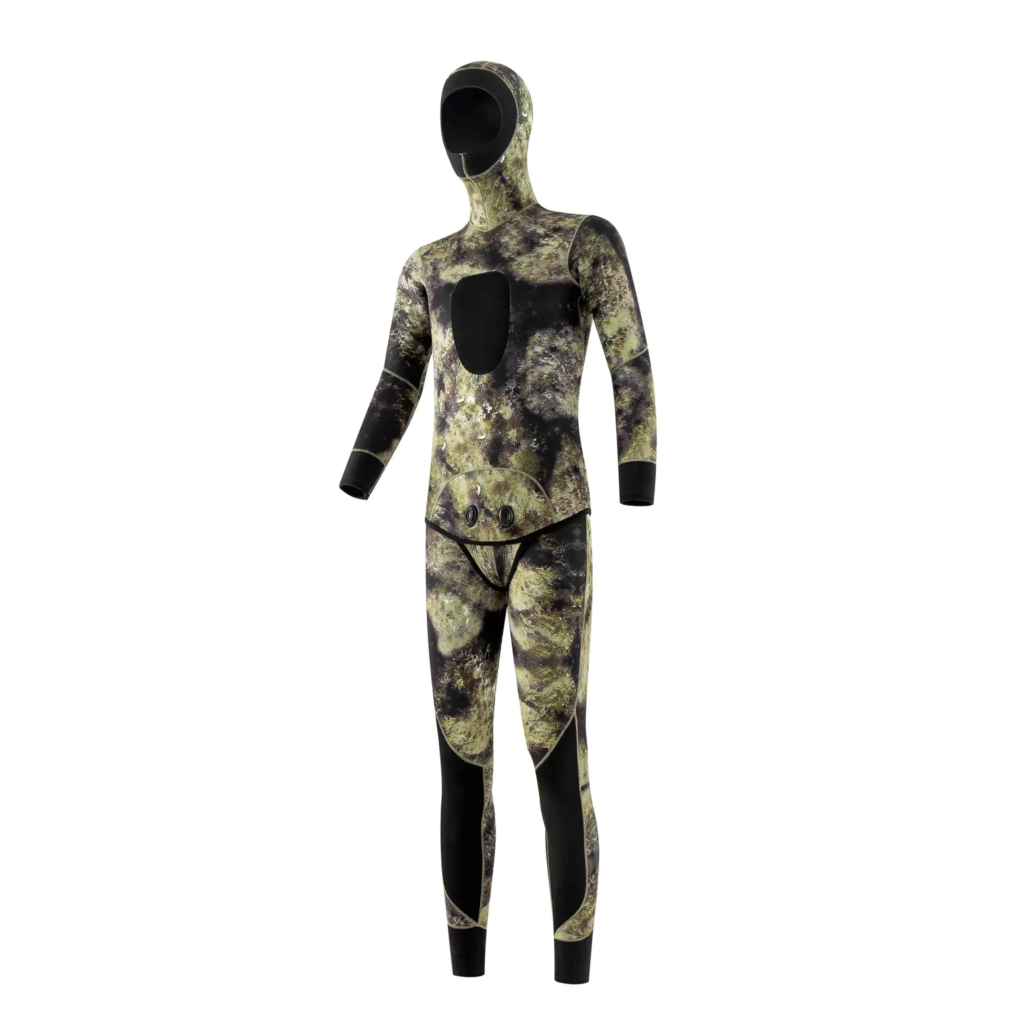 China Supplier New Original Neoprene Warmth Camouflage Split Wetsuit Wetsuit Men Diving