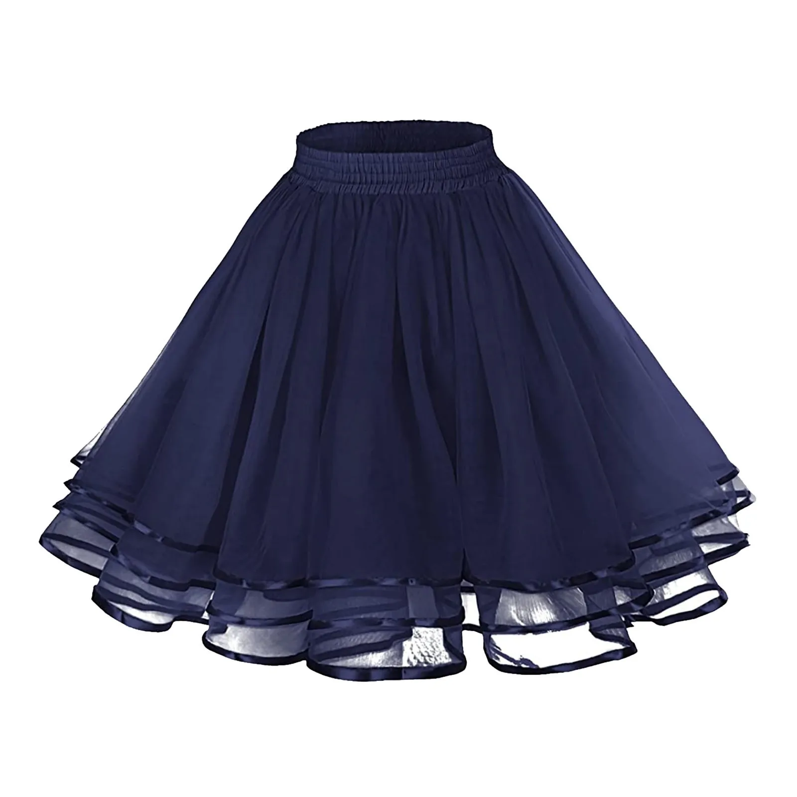 Red Pleated skirt Sexy Midi Tulle skirt High Waist Full Lining Adult Tutu Skirts Korean Style Women Jupe Femme Faldas