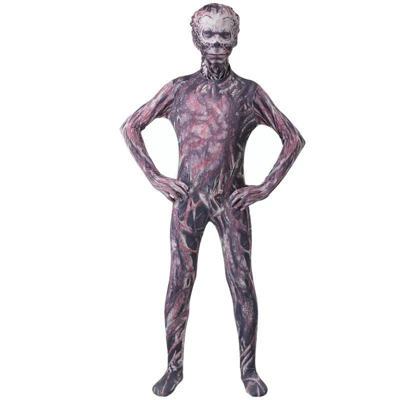 Costume de Cosplay d'halloween, body de monstre d'horreur, combinaison squelette pour adulte et enfant, Costume de carnaval de fête