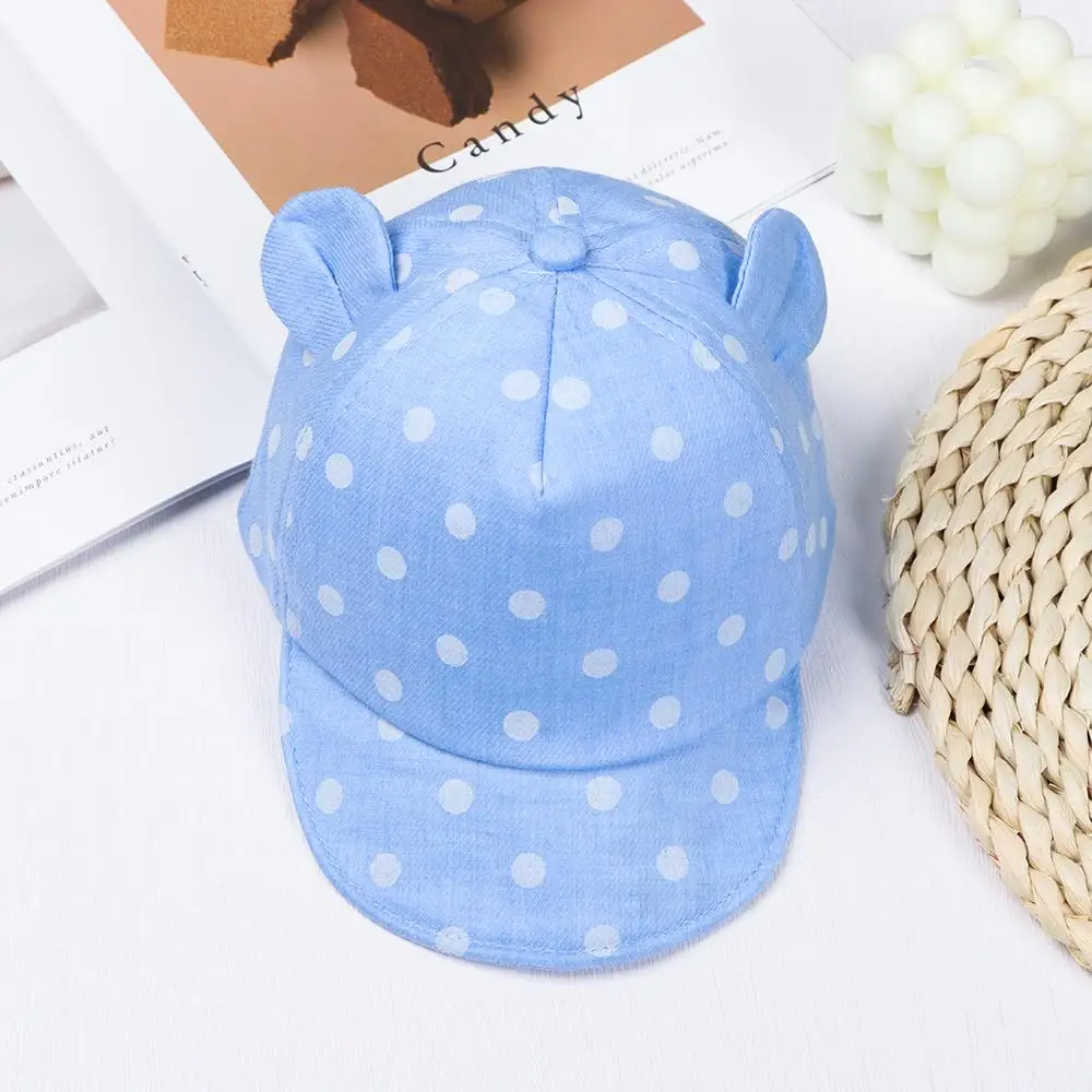 Casual For 6-24Months Panama Cap Outdoor Dot Beach Caps 's Baseball Hat Children Sun Hat Rabbit Ear Cap