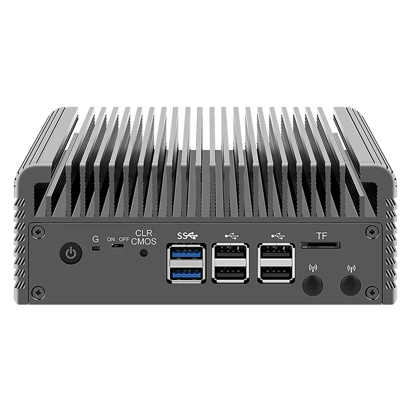جدار الحماية الجيل الثاني عشر ألدر ليك i3 N305 8 Core N200 N100 جهاز توجيه ناعم بدون مروحة Proxmox DDR5 4800 ميجا هرتز 4xi226-V 2.5G