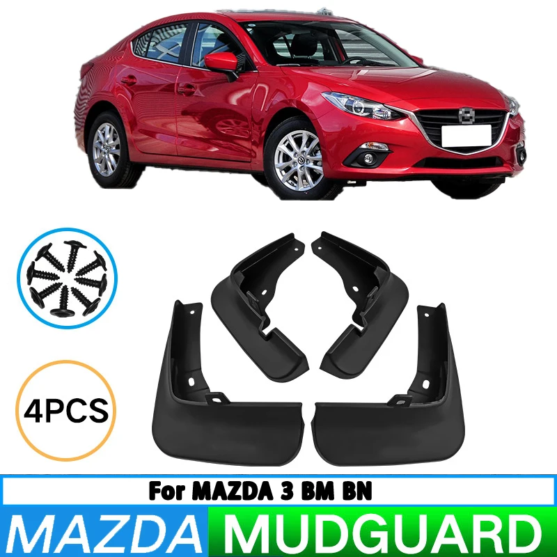 Para Mazda Mazda 3 BM BN 2014-2018 Onxera automóvil guardabarros de neumático protector contra salpicaduras guardabarros de rueda delantera trasera piezas de automóvil