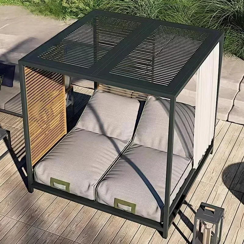 Outdoor bed, outdoor terrace bird's nest bed, commercial engineering hotel resort villa garden open-air beach bed