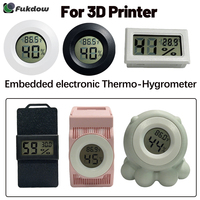 Digital Temperature and Humidity Gauge/Meter LCD Temperature Humidity Meter Monitor For Bambu Lab X1 P1 AMS 3D Filament Box