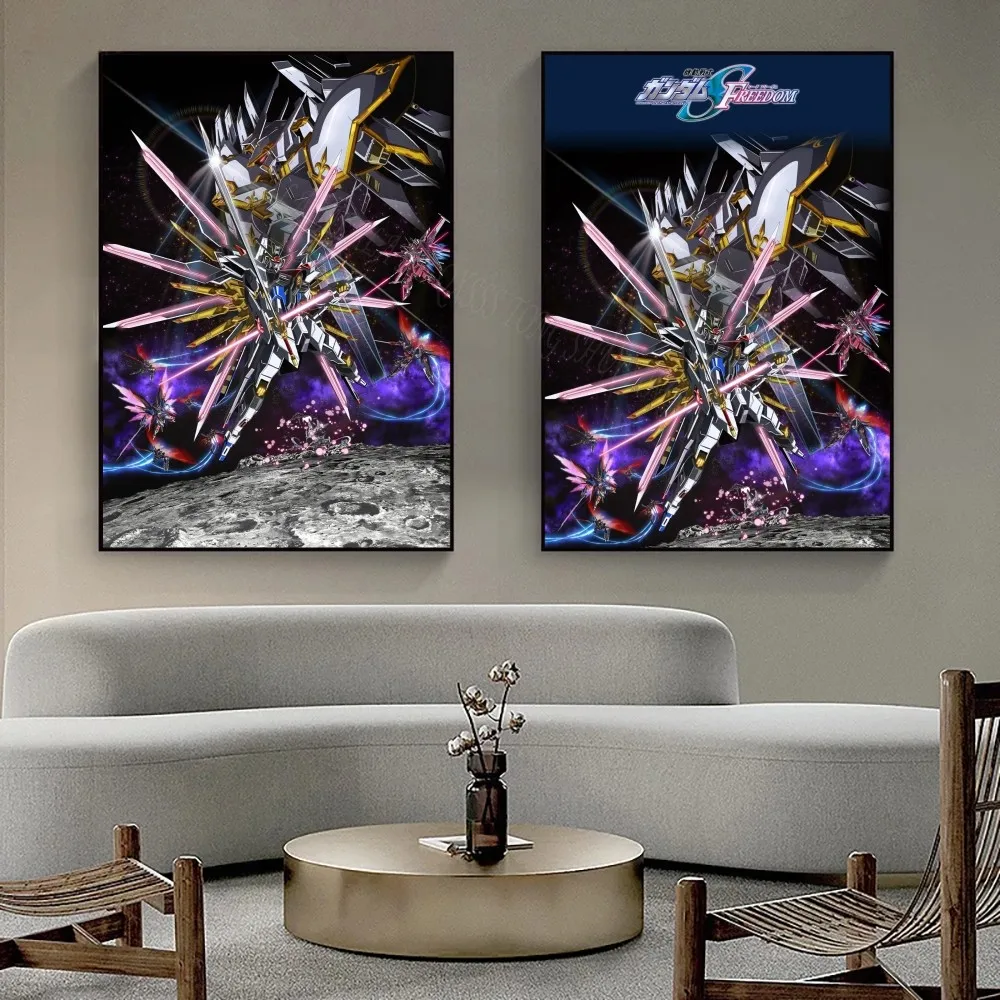 1pc GUNDAM Poster Bedroom Posters Bar Coffee Tube Art Hanging Paintings Living Room Decor