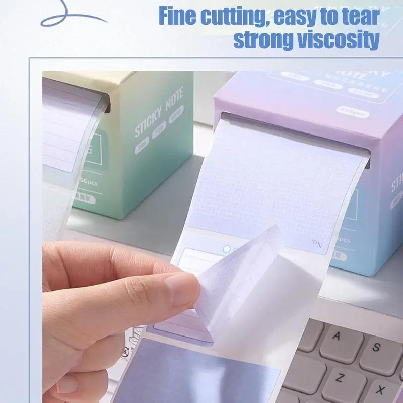 Plakbriefjes Schattige Schrijfnotities Papier 256 Vellen Uittrekbaar Type Kleine Notitieblokken Plakband Voor Het Schilderen Van Berichthelper