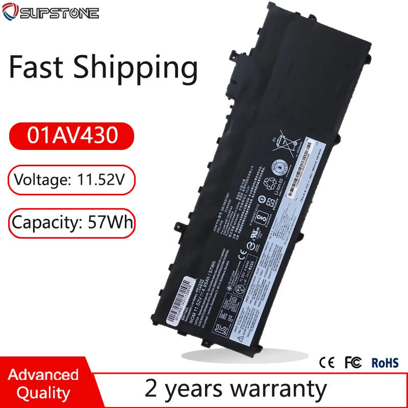 Bateria do Portátil para Lenovo Thinkpad x1 01av430 Carbono Gen Gen 620xy 20kg002fau 20kh006hhv 20kh006lrk 01av431 01av429 01av494