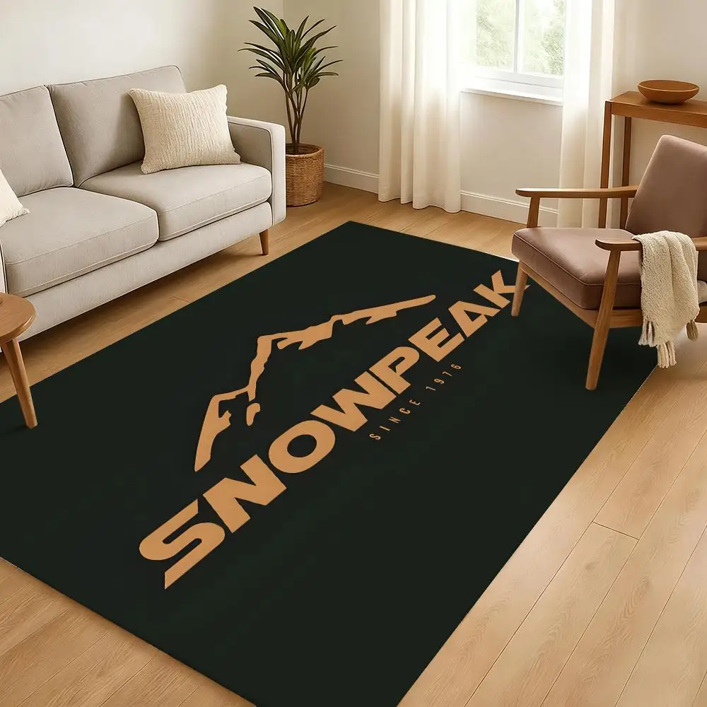 S-Snow Logo P-Peak-S Floor Mat Soft Thickened Absorbent Non-Slip Bedroom Living Room Door Mat Home Decor Flannel Rugs