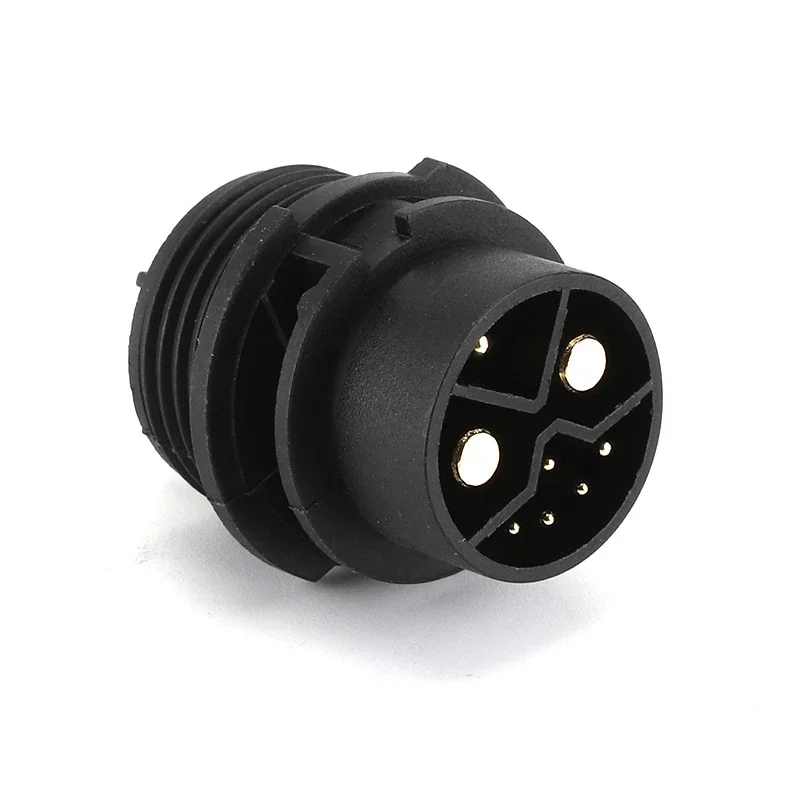 M23 2+1+5 Electric Vehicle Lithium Battery Plug Socket Male Female Quick Lock Type Waterproof Power Charging Connector Adapter