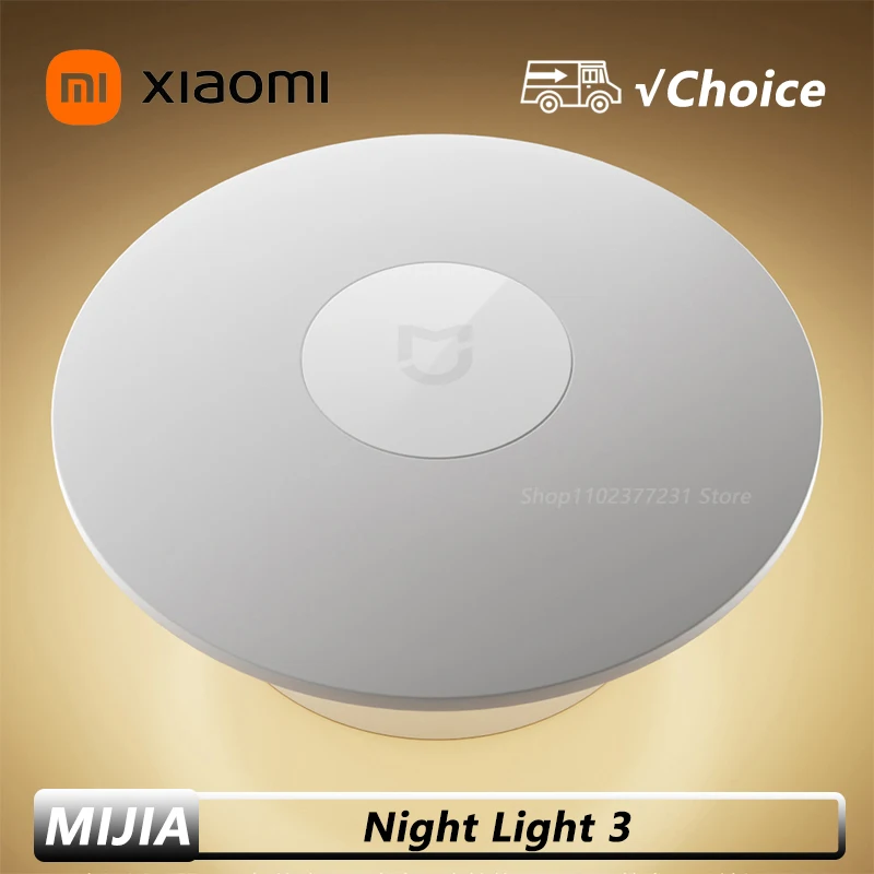 

New Original XIAOMI Mijia Night Light 3 Adjustable Brightness Infrared Smart Human Body Sensor Magnetic Base For Smart Home Life