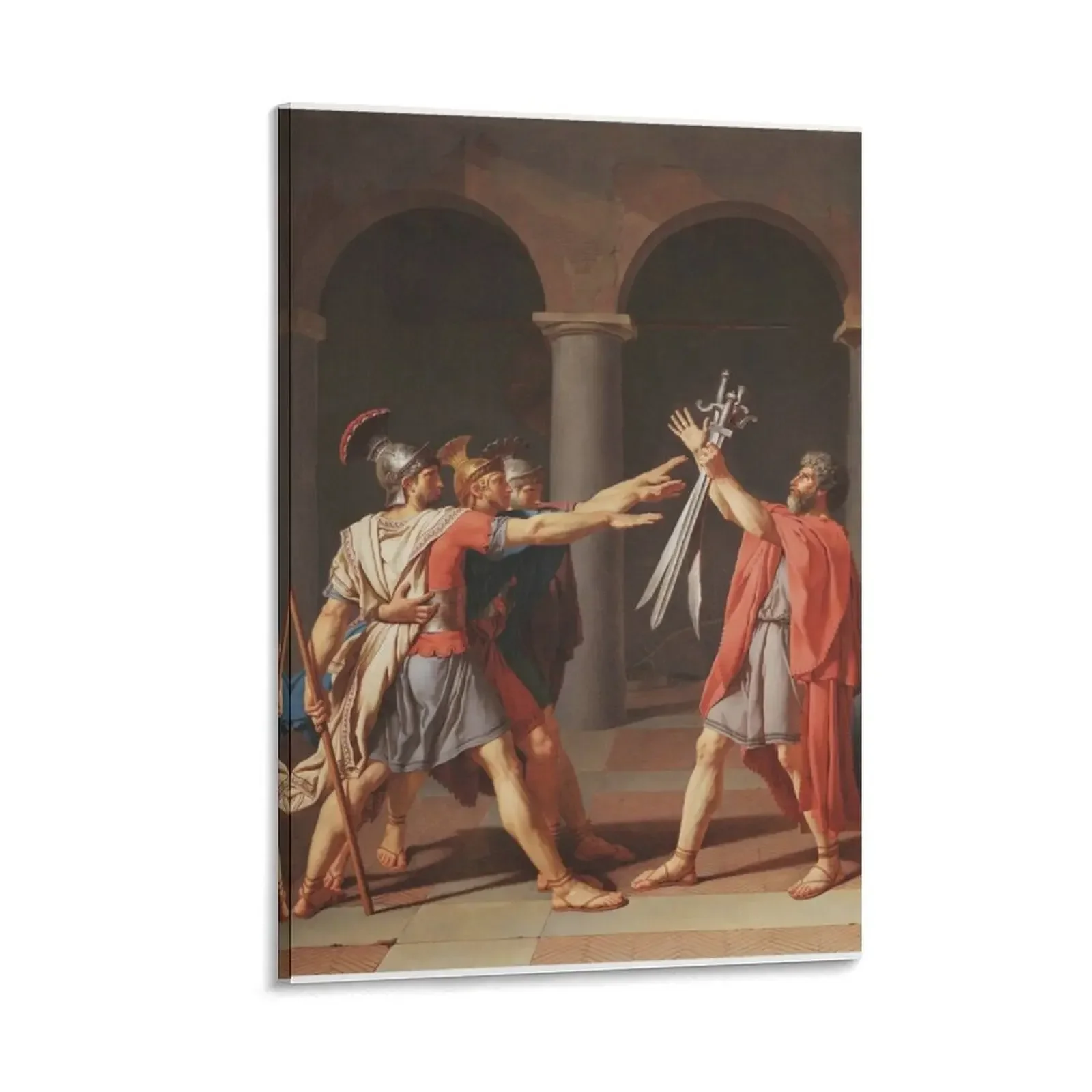 

Jacques-Louis David - Oath of the Horatii (Le Serment des Horaces) (1784) Canvas Painting modern home decoration