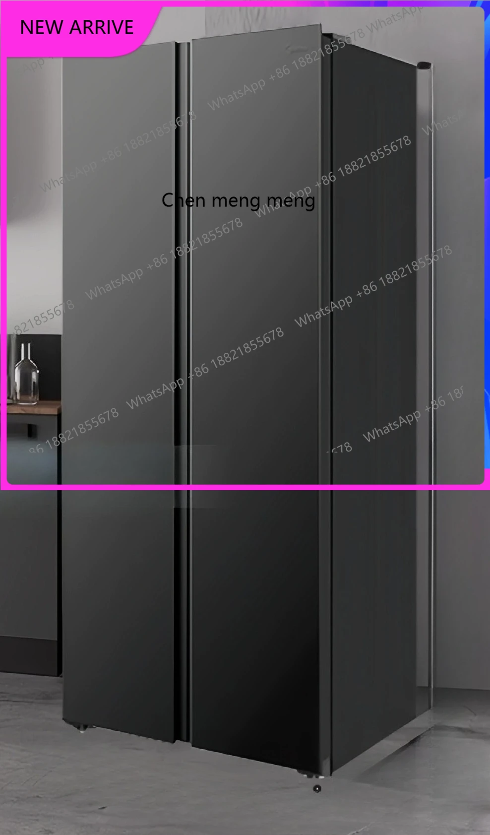 

M138 Двухдверный ультратонкий встроенный бесморозный инверторный бытовой холодильник большой емкости