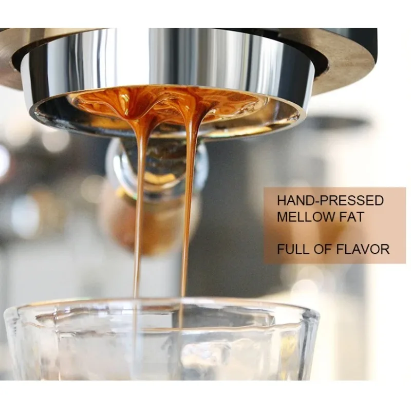 

Manual Espresso Maker Hand Press Coffee Machine Lever Coffee Machine with Pressure Gauge Unplug Coffee Machine