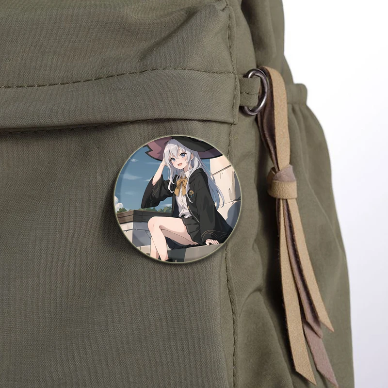 Zwervende Heks: De Reis Van Elaina Anime Broches Cartoon Figuur Geheugenverlies Badge Voor Rugzakaccessoire Handgemaakte Emaille Pinnen