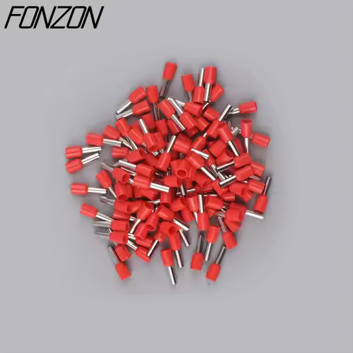 100PCS/pack insulated wire crimp terminals E0508 1008 1508 7508 2508 tubular pressure wire ferrule connectors pin-type connector - Image 9
