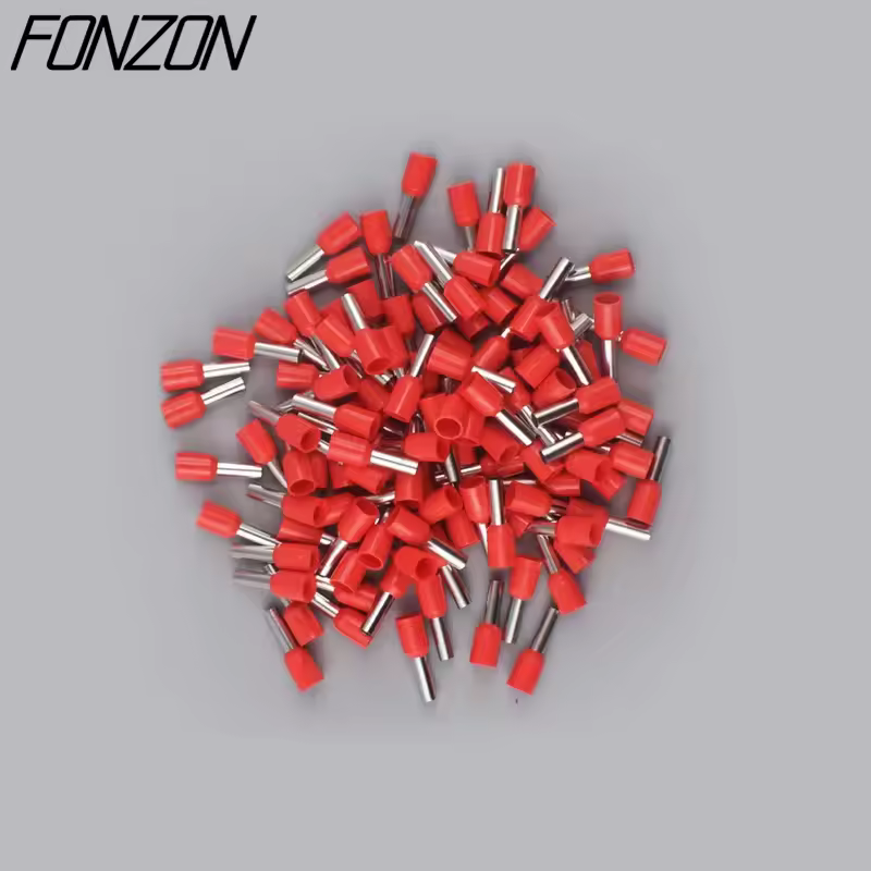 100PCS/pack insulated wire crimp terminals E0508 1008 1508 7508 2508 tubular pressure wire ferrule connectors pin-type connector - Image 9