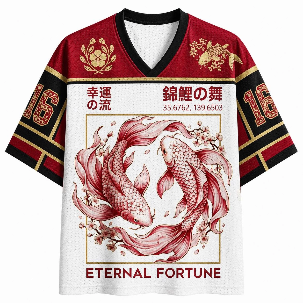 2026 Summer Fashion New Style Xiangrui Koi Lucky 3D Printing Quick Drying Outdoor Street Style Parent Child T-shirt Large Size