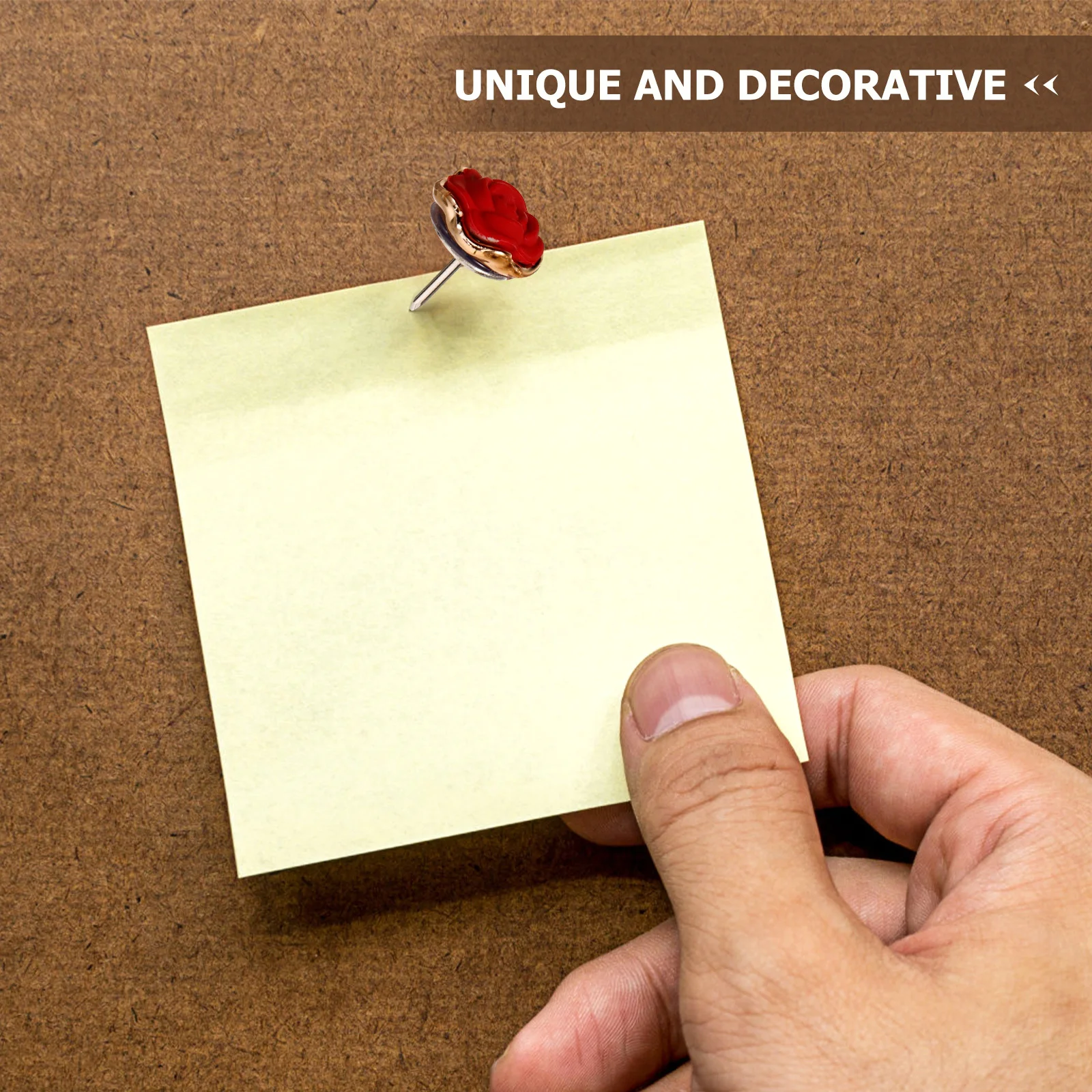 Chinchetas pequeñas con forma de rosa roja, chinchetas compactas multifunción para oficina, aula, hogar, tablero de corcho, 30 Uds.