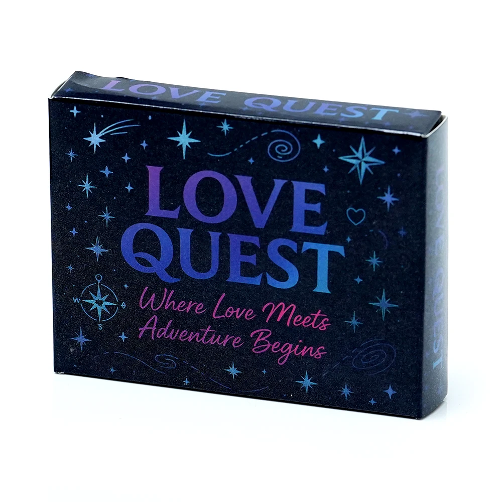 

Карточная игра Love Quest для взрослых: двойная колода команд для ролевых игр в паре, для ночных приключений с 108 карточками, смелые романтические приключения