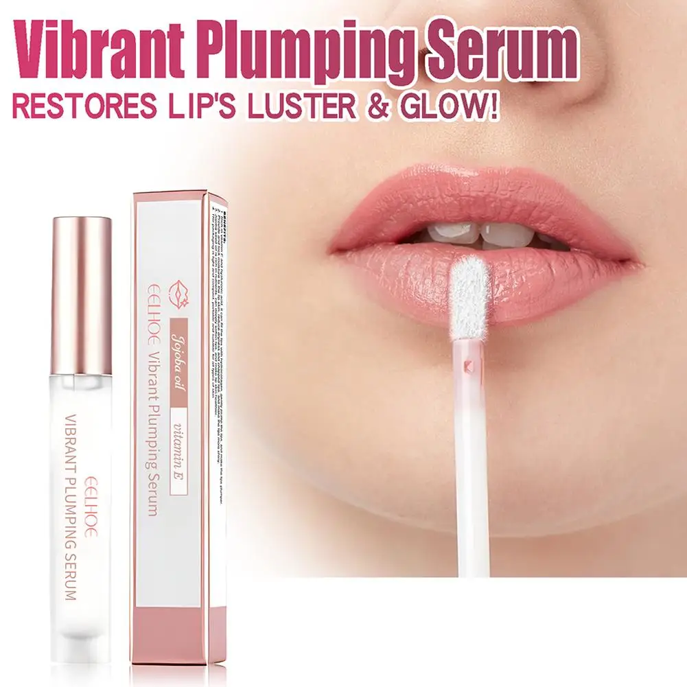 4ml Lip Plump Serum Instant Volumising Increase Lip Gloss Skin Line Essential Dead Lip Plumping Oil Moisturizer Fade Care L7W8