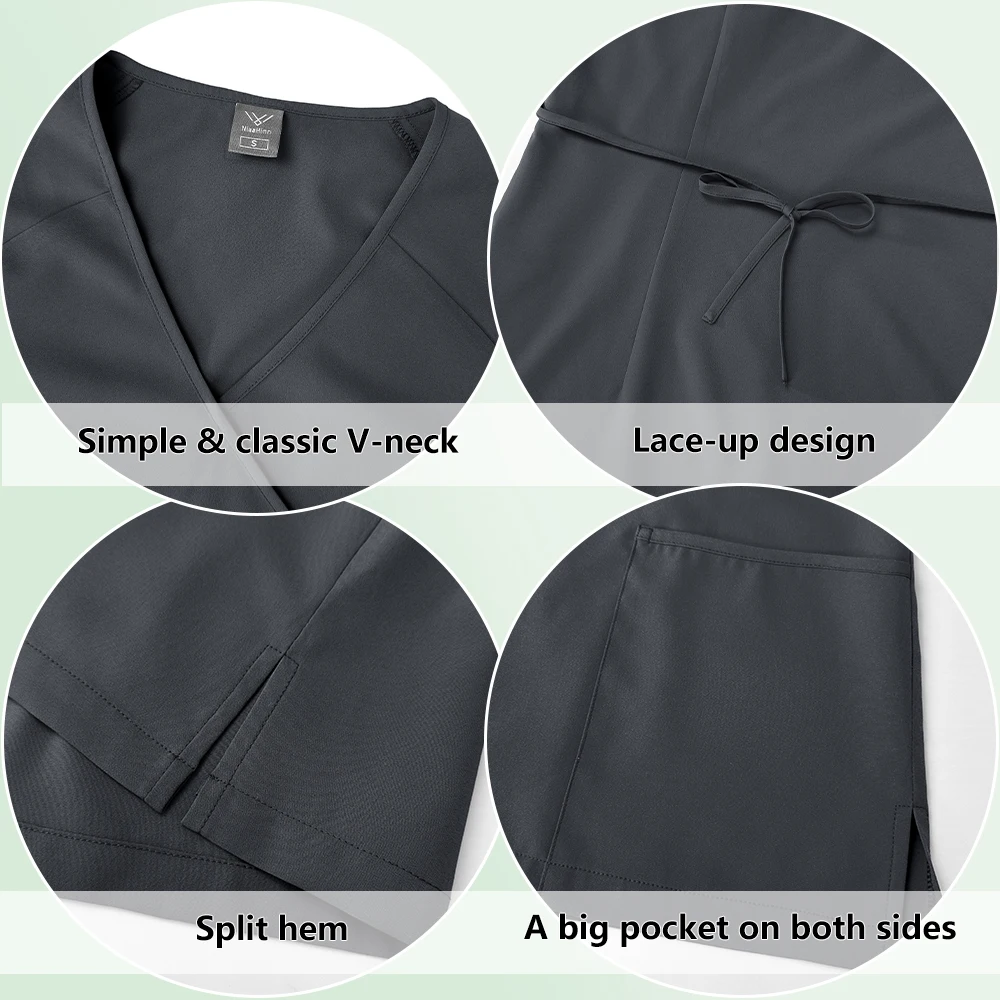 Elastic Quick Dry Beauty Workwear Operating Room Scrubs Set for Men Women Dental Dentist Uniforms Nurse Clothing Factory Outlet