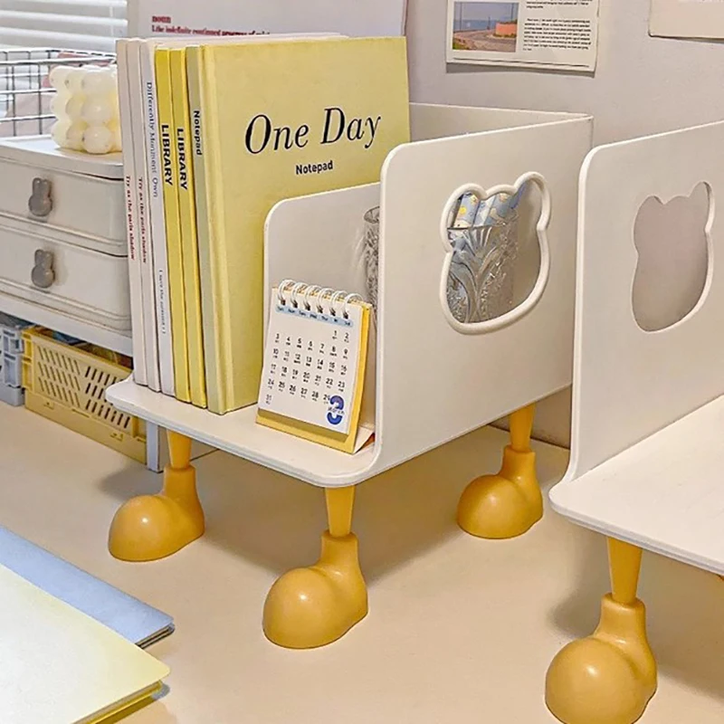 Creative Desktop Book Stand, Layered Book Shelf, Office Miscellaneous Folder Storage Rack, Student Dormitory Storage Rack