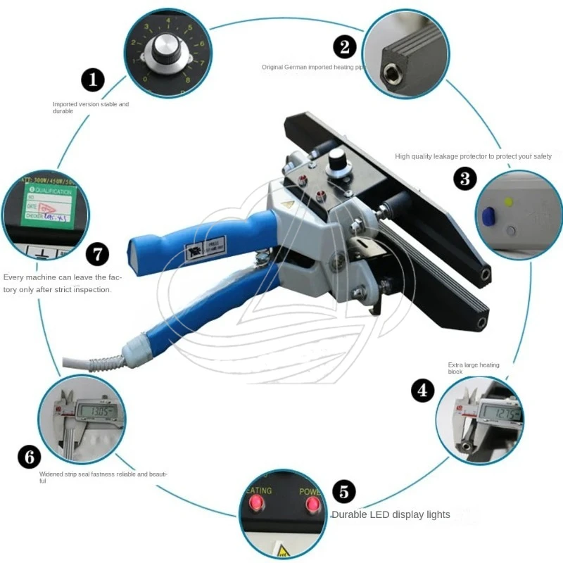 

Portable Impulse Heat Sealer FKR300 for Plastic Composite Aluminum Foil Bag Sealing