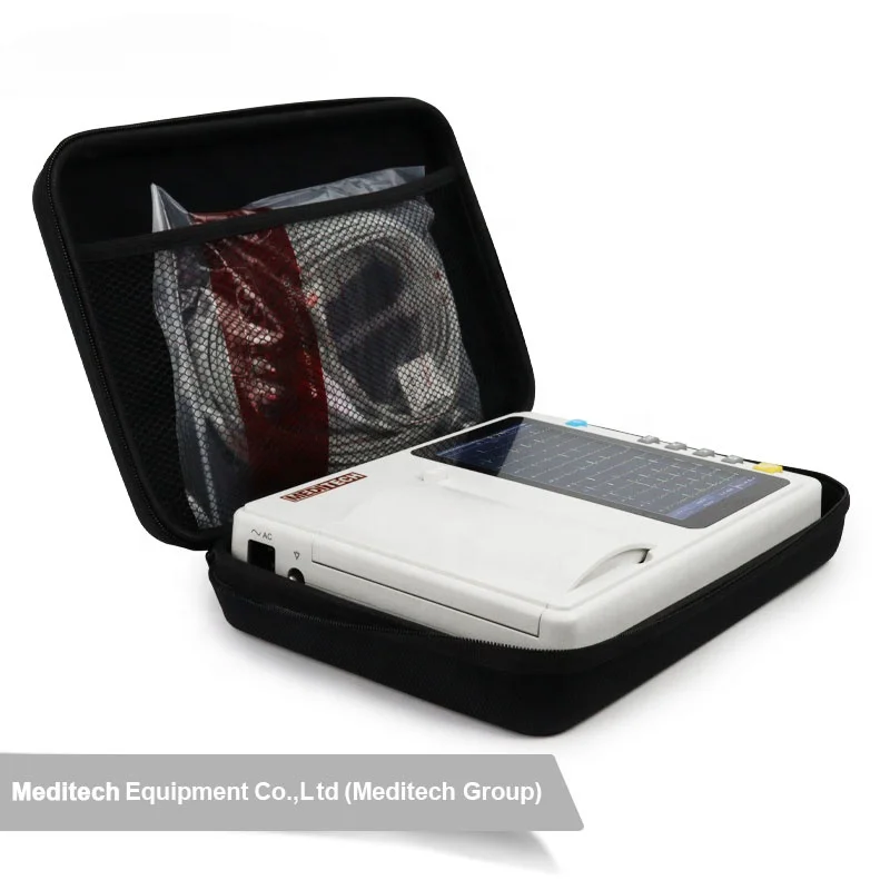 

Portable high quality 6 channel ECG machine and large touch screen ,CE certified six channel ECG device