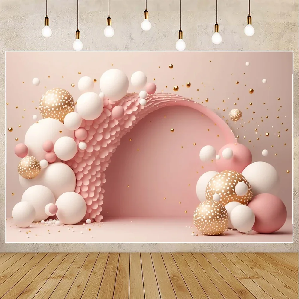 모시카 배경 풍선 아치 디지털 배경 하트, 유아 생일, 신생아 출산 오버레이, JPEG 포토샵 합성