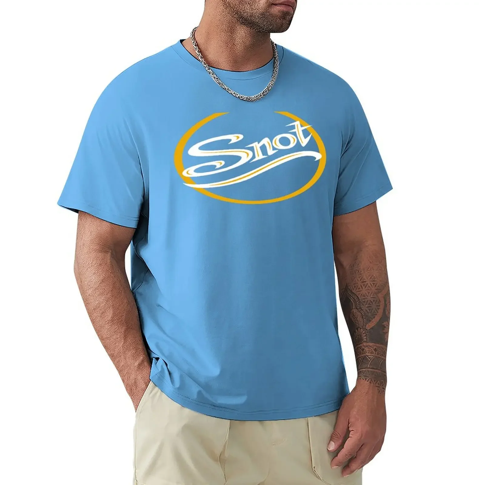SNOT BAND T-Shirt summer top anime men tall t shirts mens designer clothes new in tops & tees Short Sleeve Round Collar harajuku image 4