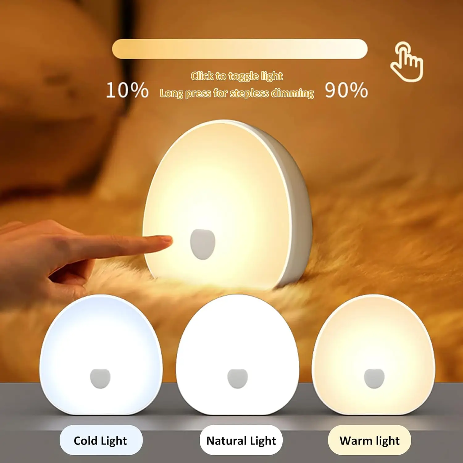 Portable White Noise Machine with Night Light 7 Colourful Lights 10 Soothing Sounds White Noise Dimmable Night Light