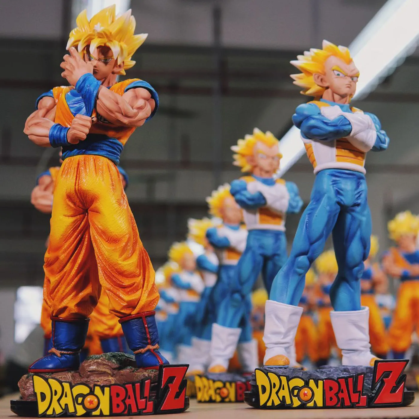 Dragon Ball 31cm Aftershock Goku and Vegeta Resonance Action Figurine Statue Pvc Model Statue Doll Collection Toys Gift