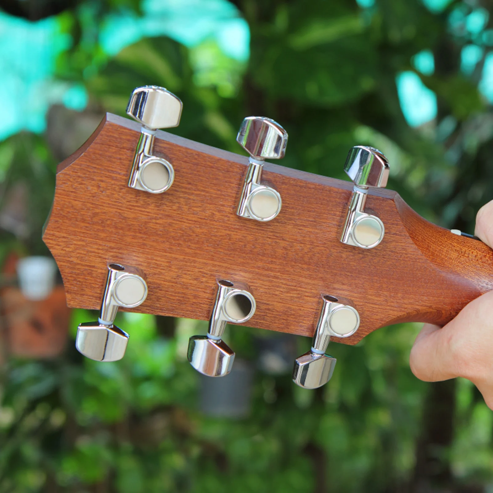 

Guitar Knob Reel Tuning Pegs Tuners Nose Suitable for Most Guitars Zinc Alloy Acoustic Heads Parts