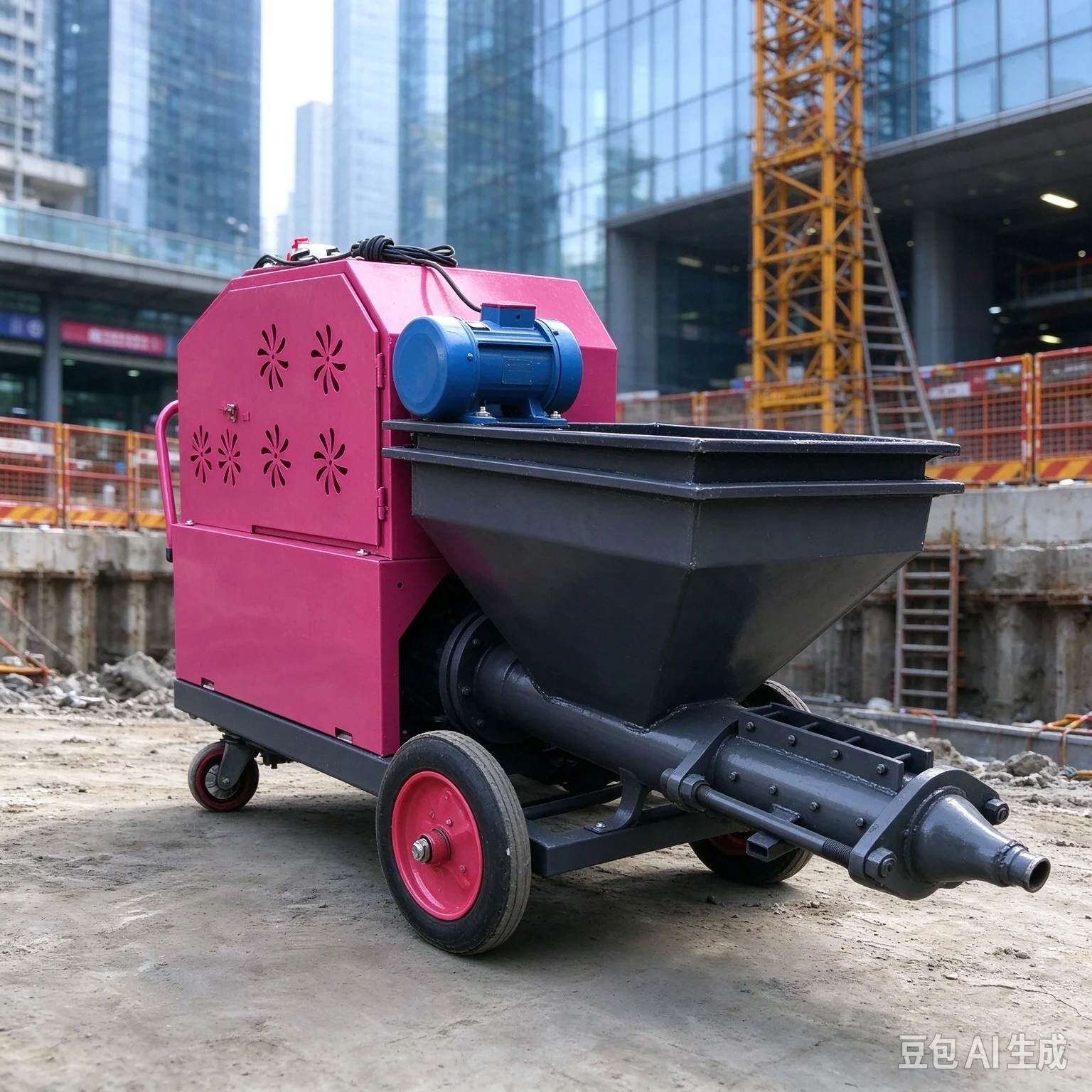 Automatic Mortar Spraying Machine Electric Cement Wall Plaster Render Equipment Tool