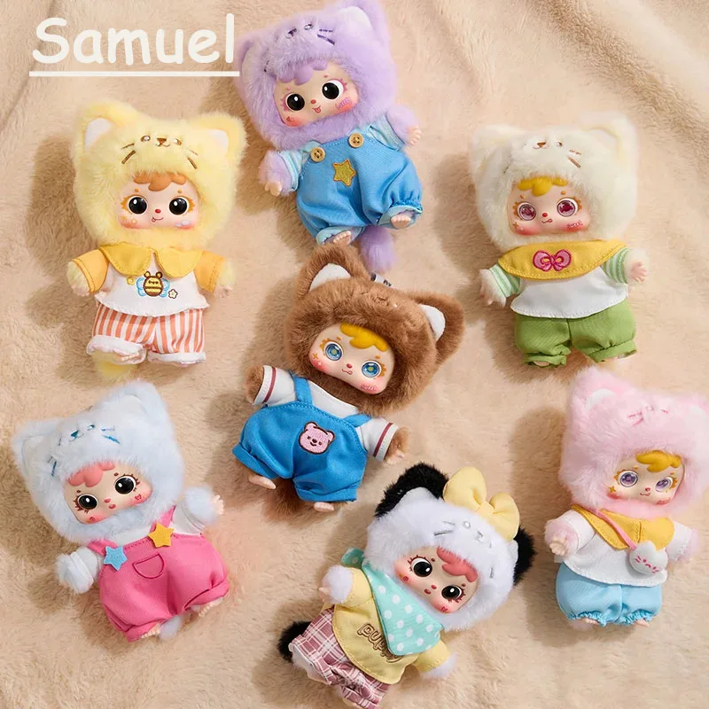 

Samuel Happy Meow House Series ABS Plush Blind Box Backpack Charm Trendy Keychain Decoration Mysterious Blind Box Surprise Gifts