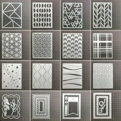 22 kinds geometry frames Metal Cutting Dies Stencils For DIY Scrapbooking Decorative Embossing Handcraft Die CutsTemplate